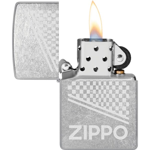 2022N Zippo Price Fighter Steet Chrome Design